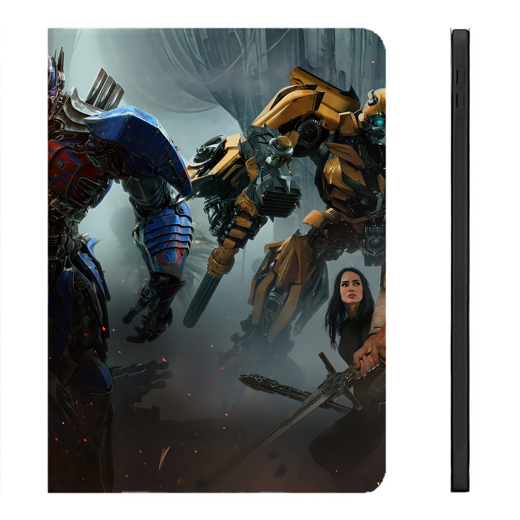 （画像用） Transformers トランスフォーマー IPadケース ペンホルダー付き ブックスタイルデザイン